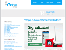 Tablet Screenshot of eshop.adera.cz